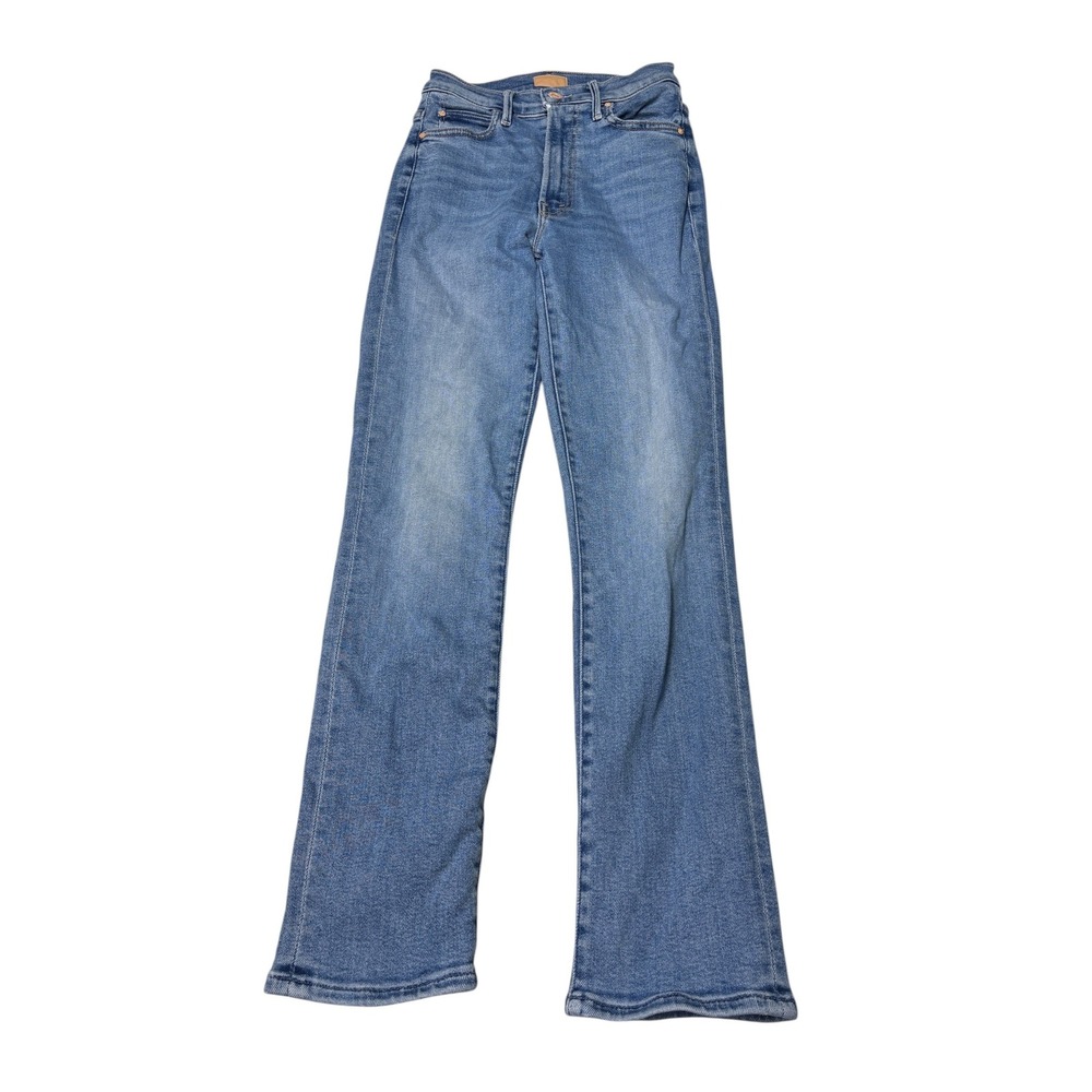 Mother The Swooner Rascal Ankle Jeans Lets Trip Blue High Rise Womens 24X28